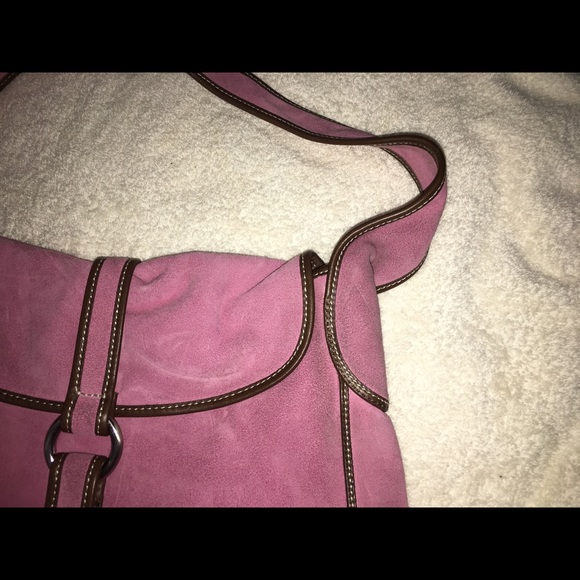 J. Crew Suede Hobo Shoulder Bag, light Pink. - Picture 4 of 8